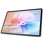 Tablet, Android 15, 11 inch Tablet with Case | T606 Octa-Core | 1280x800 HD IPS Screen | 8000mAh（with NTC）| 2.4G+5G WiFi | BT5.0 | GPS | Widevine L1 | with Usb Ports (Gray)