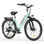 E-Bike MileCity 1 26 " for Urban Commute 250W Motor 36V 13Ah Battery 120km Range Max Speed 25 km/h 7 Gears Disc Brakes Colors: celadon